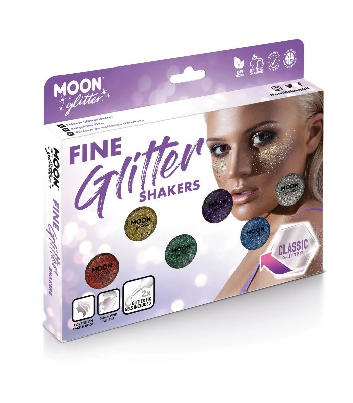 Moon Glitter Classic Fine Glitter Shaker, Assorted 1 Moon Glitter Classic Fine Glitter Shaker, Assorted