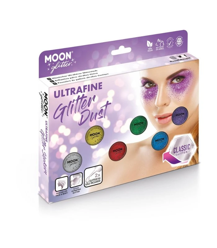 Moon Glitter Classic Ultrafine Glitter Dust, Assor 1 Moon Glitter Classic Ultrafine Glitter Dust, Assor