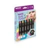 Moon Glow Pastel Neon UV Body Crayons, Assorted