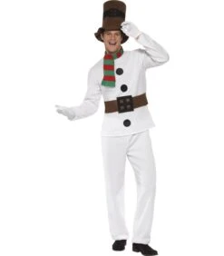 Mr Snowman Costume, White