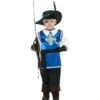 Musketeer Child Costume, Blue