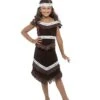 Native American Inspired Girl Costume, Brown