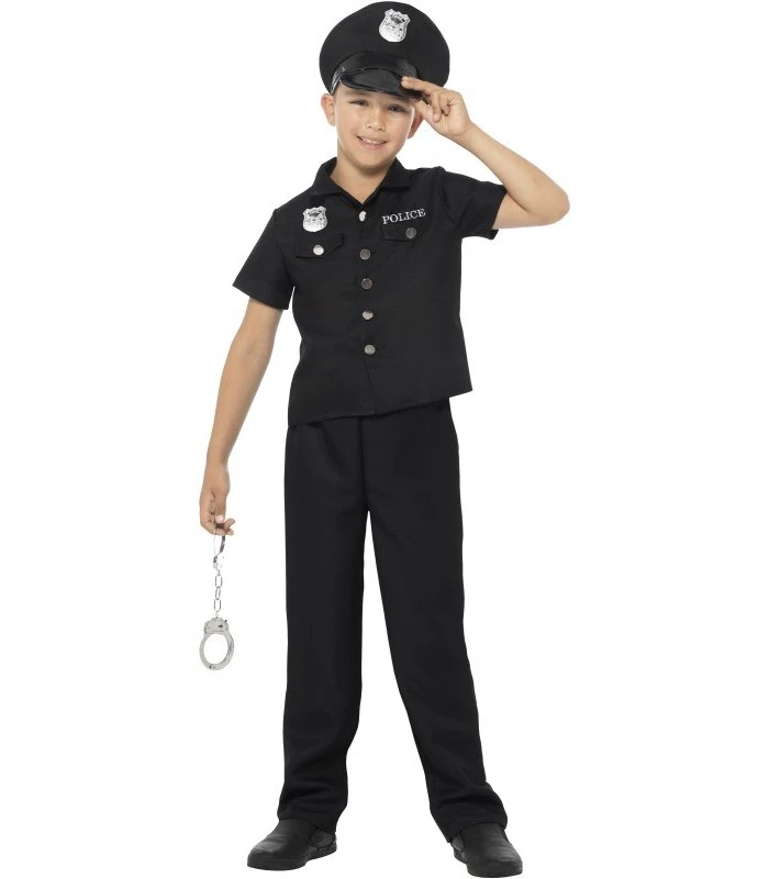 New York Cop Costume, Black 1 New York Cop Costume, Black