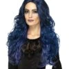 Occult Witch Siren Wig, Blue & Black