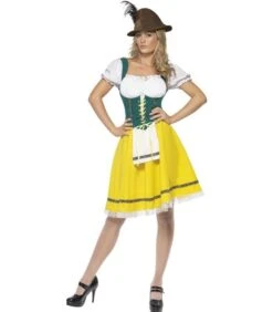 Oktoberfest Costume, Female, Yellow