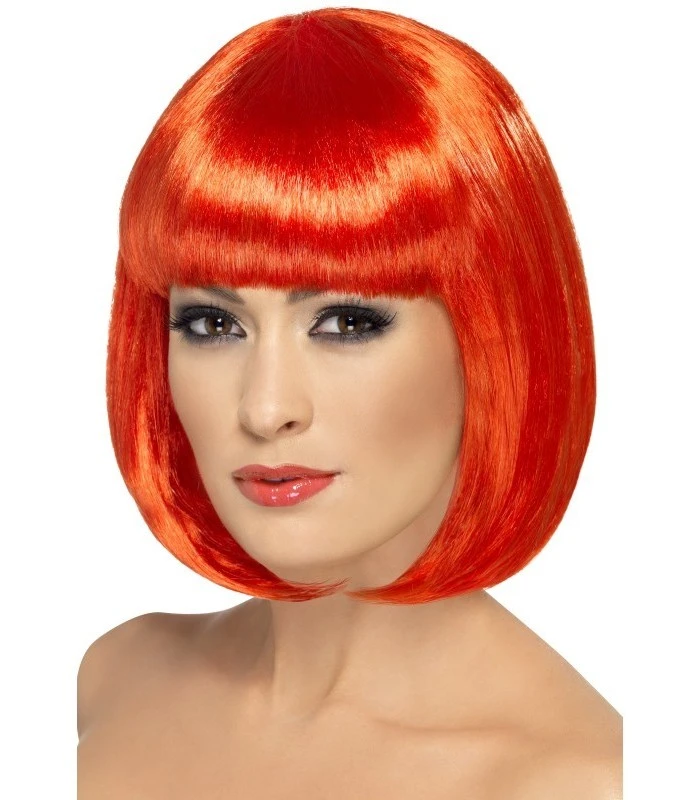 Partyrama Wig, 12 Inch, Red 1 Partyrama Wig, 12 Inch, Red