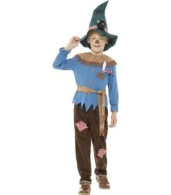 Patchwork Scarecrow Costume, Brown