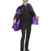 Phantom Masquerade Vampire Cape, Black & Purple
