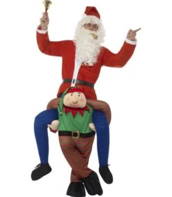 Piggyback Elf Costume, Green