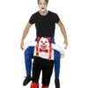 Piggyback Sinister Clown Costume, Blue