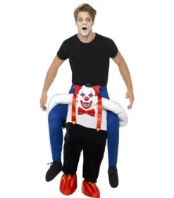 Piggyback Sinister Clown Costume, Blue