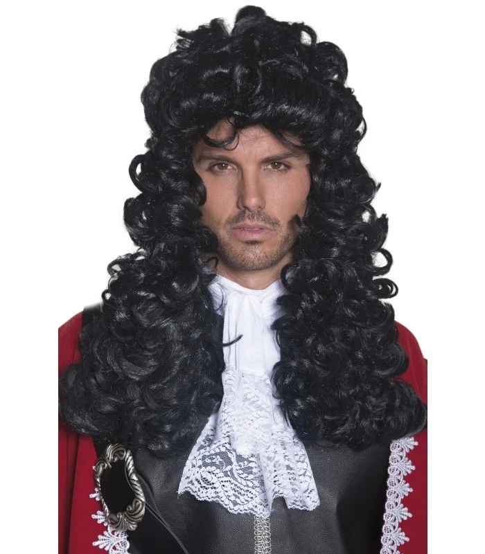 Pirate Captain Wig, Black 1 Pirate Captain Wig, Black