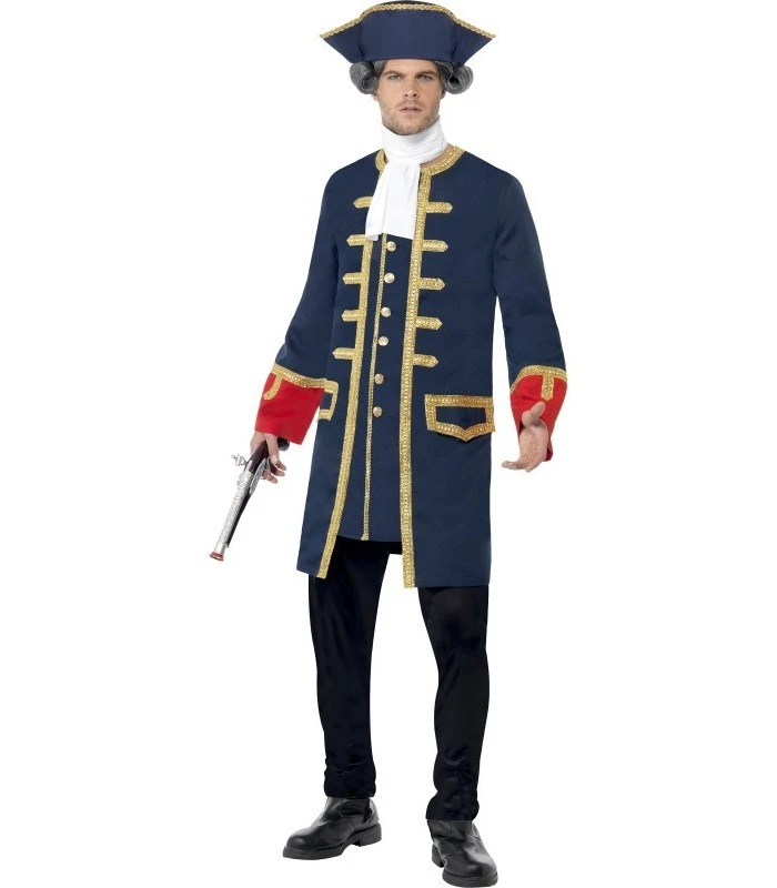 Pirate Commander Costume, Blue 1 Pirate Commander Costume, Blue