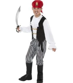 Pirate Costume, Black & White