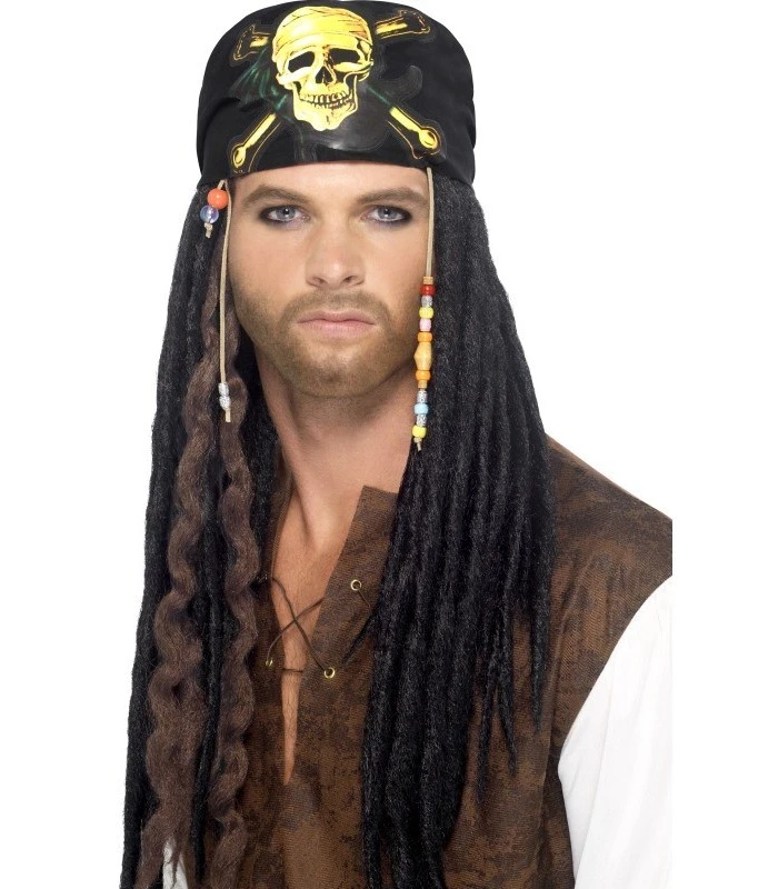 Pirate Dreadlocks Wig 1 Pirate Dreadlocks Wig