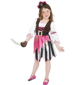Pirate Girl Costume, Pink