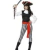 Pirate Lady Costume, With Top, Black