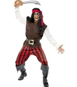 Pirate Ship Mate Costume, Brown