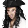 Pirate Tricorn Hat, Black