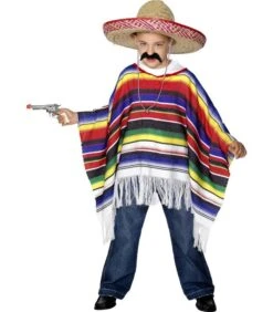 Poncho, Multi-Coloured