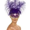Can Can Beauty Eyemask With Feather, Purple