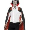 PVC Reversible Vampire Cape, Black & Red