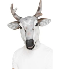 Reindeer/Stag Latex Mask, Grey
