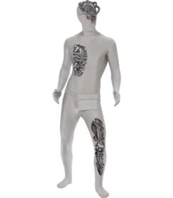 Robotic Second Skin Costume, Grey