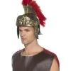 Roman Spartan Helmet, Gold & Red