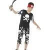 Rotten Pirate Boy Costume, Black & White