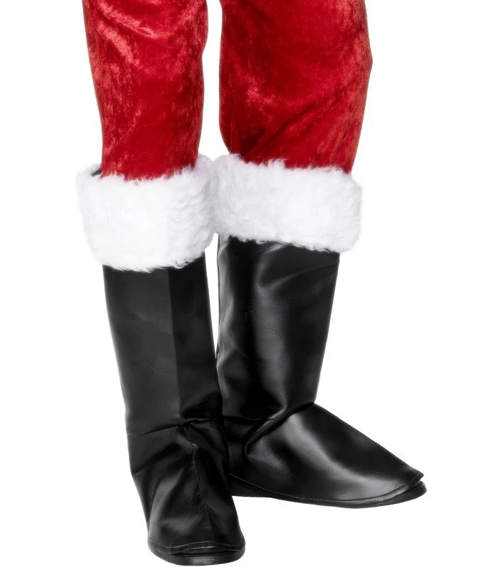 Santa Boot Covers, Black 1 Santa Boot Covers, Black