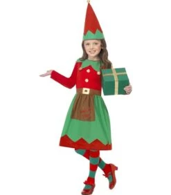 Santa's Little Helper Costume, Red & Green
