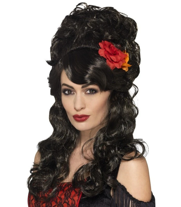 Senorita Wig, Black & Brown 1 Senorita Wig, Black & Brown