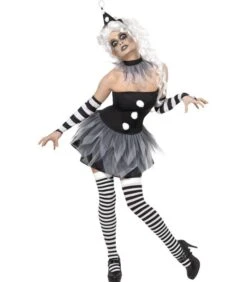 Sinister Pierrot Costume, Black