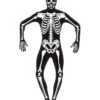 Skeleton Second Skin Costume, Black