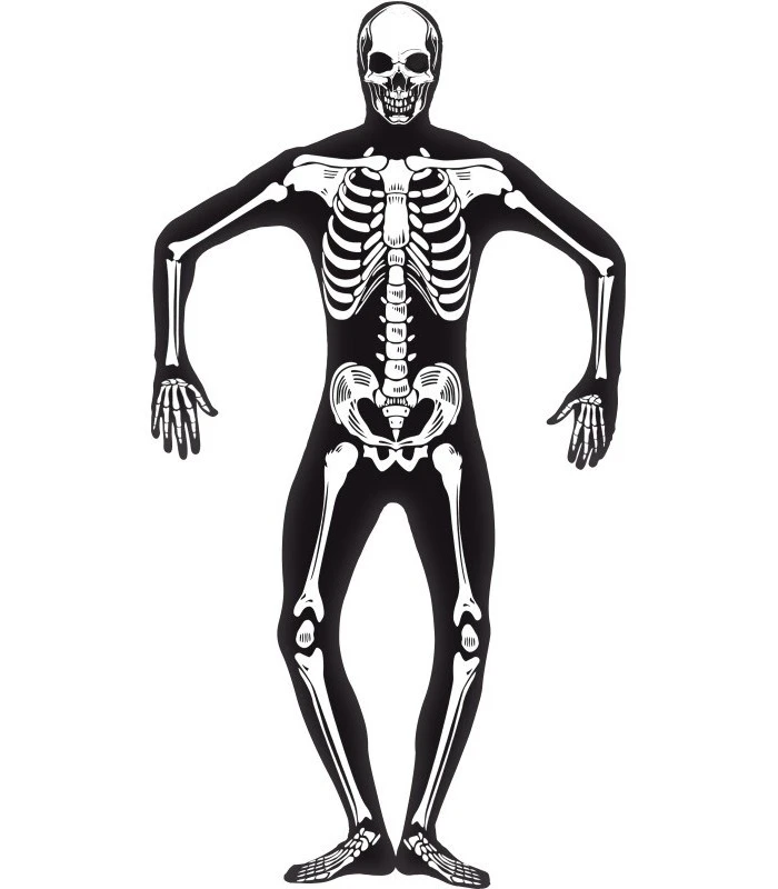 Skeleton Second Skin Costume, Black 1 Skeleton Second Skin Costume, Black