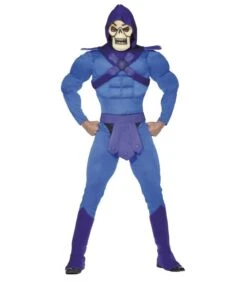 Skeletor Muscle Costume, Blue