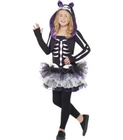 Skelly Cat Costume, Black