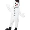 Snowman Mascot Costume, White