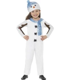 Snowman Toddler Costume, White