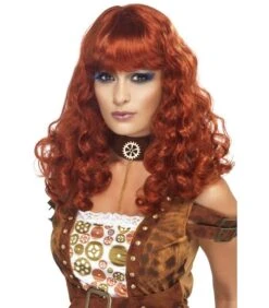 Steam Punk Female Wig, Auburn