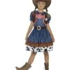 Texan Cowgirl Costume, Blue