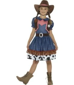 Texan Cowgirl Costume, Blue