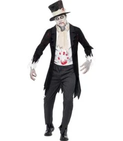 Till Death Do Us Part Zombie Groom Costume, Black