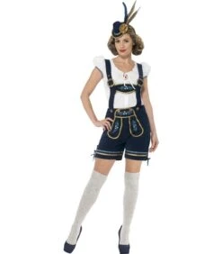 Deluxe Traditional Bavarian Costume, Blue