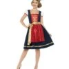 Deluxe Traditional Claudia Bavarian Costume, Red
