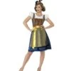 Deluxe Traditional Heidi Bavarian Costume, Green