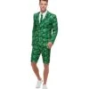 Tropical Palm Tree Suit, Green