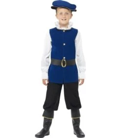 Tudor Boy Costume, Royal Blue