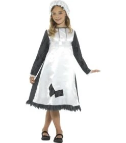 Victorian Maid Costume, Blue & White